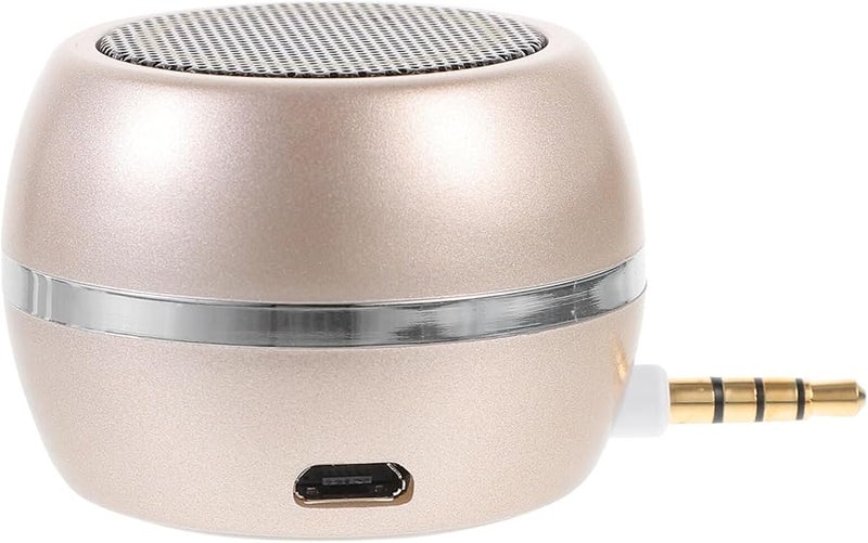 Portable Mini Plug in Speaker USB Rechargeable Desktop Subwoofer for Phone Tablet Laptop - Image 1